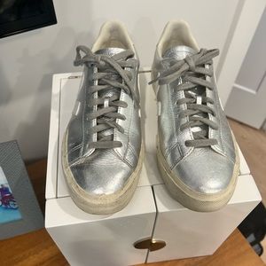 Silver veja campo sneaker